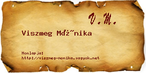 Viszmeg Mónika névjegykártya