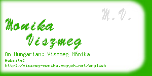 monika viszmeg business card